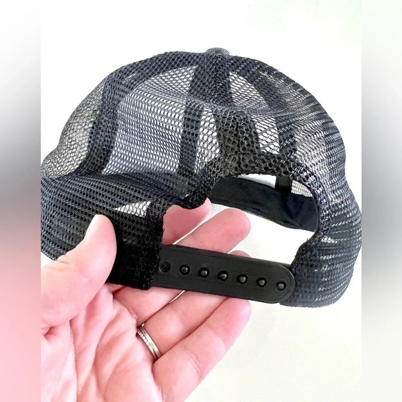 Sturgis Motorcycle Rally Vintage Oval Gray & Black Mesh Snap Back Hat One Size - Picture 6 of 7